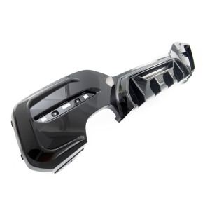Sport- Heckdiffusor Schwarz glanz 4-Rohr passt für BMW 1er F20 F21 ab 2015-2019