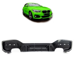 Sport- Heckdiffusor Schwarz Carbon 4-Rohr passt für...