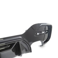 Sport- Heckdiffusor Schwarz Carbon 4-Rohr passt für BMW