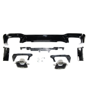 Sport- Heckdiffusor Carbon + Blenden passt für BMW 2er F44 ab 2020-2024