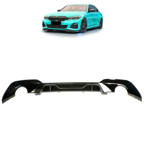 Sportdiffusor Heckdiffusor Schwarz glanz passt für BMW 3er G20 ab 2019-2022