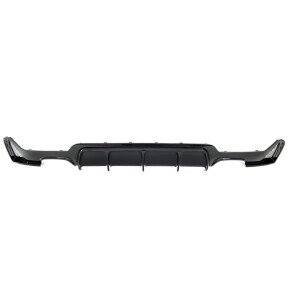  Sportdiffusor Heckdiffusor Schwarz glanz 4-Rohr passt für BMW 4er F32 ab 13-21