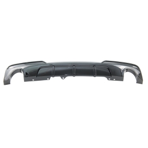 Sportdiffusor Heckdiffusor Schwarz glanz Duplex passt für BMW 5er F10 ab 10-17