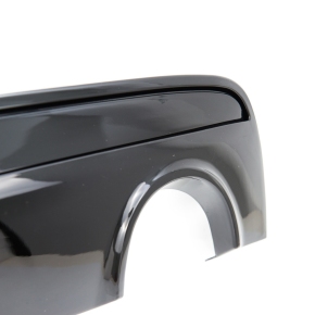 Sportdiffusor Heckdiffusor Schwarz glanz Duplex passt für BMW 5er F10 ab 10-17