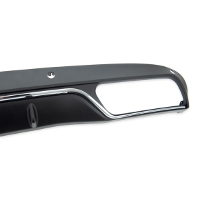 Sport-Heckdiffusor Schwarz matt Chrom passt für Mercedes C-Klasse W205 ab 14-18