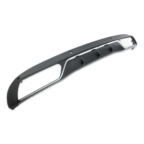 Sport-Heckdiffusor Schwarz matt Chrom passt für Mercedes C-Klasse W205 ab 14-18