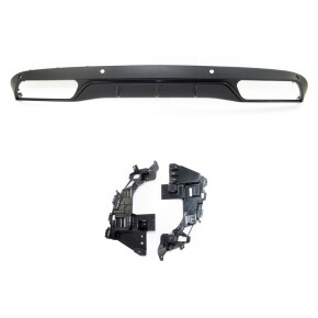 Sport-Heckdiffusor Schwarz matt passt für Mercedes C-Klasse W205 ab 14-18