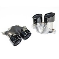  Sport-Heckdiffusor Schwarz + Blenden passt für Mercede