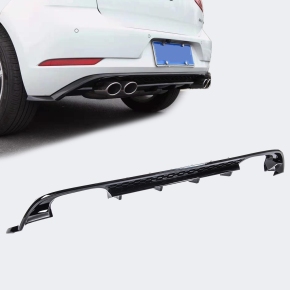 Sport-Heckdiffusor Schwarz glänzend Duplex passt für VW Golf VII 7 ab 2017-2021