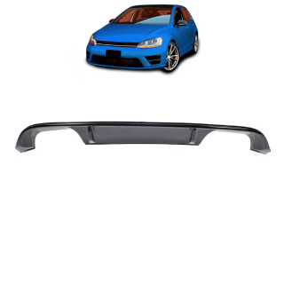 Sport-Heckdiffusor Schwarz glänzend Duplex passt für VW Golf VII 7 ab 2013-2017