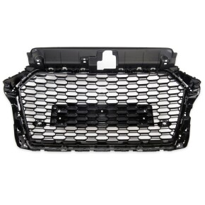 Sport Stoßstange vorne + Grill & Zubehör Silber für Audi A3 8V Facelift ab 16-20