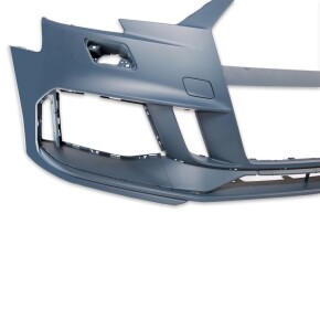Sport Stoßstange vorne + Grill & Zubehör Silber für Audi A3 8V Facelift ab 16-20