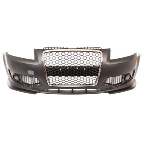 Sportstoßstange EVO vorne + Wabengrill & Gitter NSW für Audi A3 (8P) ab 13-08