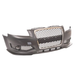 Sportstoßstange EVO vorne + Wabengrill & Gitter NSW für Audi A3 (8P) ab 13-08