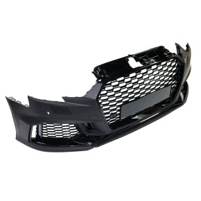  Sportstoßstange vorne + Grill &Zubehör Schwarz für Audi A3 8V Facelift ab 16-20