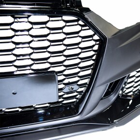  Sportstoßstange vorne + Grill &Zubehör Schwarz für Audi A3 8V Facelift ab 16-20