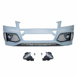 Sportstoßstange vorne + Gitter Schwarz für Audi Q5 8R Facelift ab 12-18