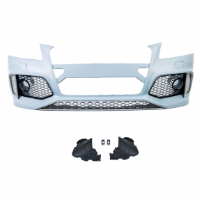 Sportstoßstange vorne + Gitter Schwarz für Audi Q5 8R Facelift ab 12-18