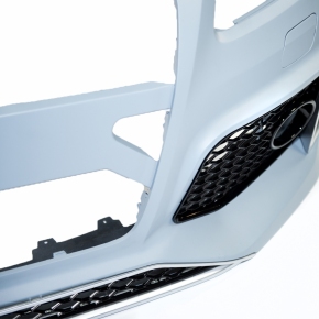 Sportstoßstange vorne + Gitter Schwarz für Audi Q5 8R Facelift ab 12-18