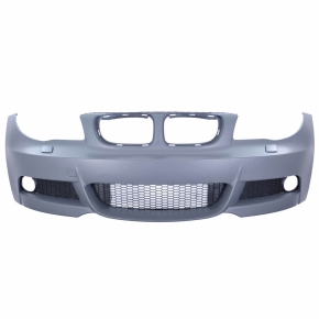 Sportstoßstange vorne + Gitter NSW für BMW 1er E81 E82 E87 E88 ohne PDC ab 04-13