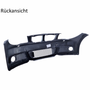 Sportstoßstange vorne + Gitter NSW für BMW 1er E81 E82 E87 E88 ohne PDC ab 04-13