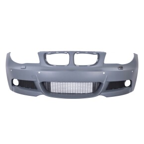 Sportstoßstange vorne + Gitter für BMW 1er E81 E82 E87 E88 mit PDC+SRA ab 04-13
