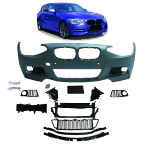 Sportstoßstange vorne + Gitter für BMW 1er...