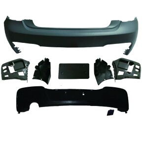 Sportstoßstange hinten + Diffusor 1-Rohr für BMW 1er (F20 F21) ohne PDC ab 11-14