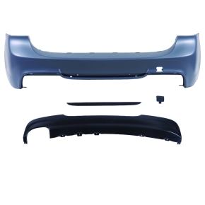 Sportstoßstange hinten + Diffusor 2-Rohr für BMW 3er (E91) ohne PDC ab 05-11