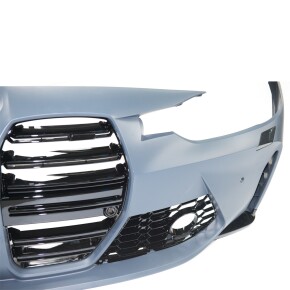 Sportstoßstange EVO vorne + Grill für BMW 3er (F30) PDC SRA 11-19