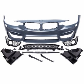 Sportstoßstange EVO vorne + Gitter für BMW 3er (F30/F31) SRA ab 11-19 
