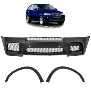 Sportstoßstange EVO vorne + Gitter für BMW X5 (E70) LCI ab 2010-2013