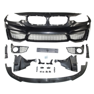 Sportstoßstange EVO vorne + Frontspoiler für BMW 3er (F30/F31) ab 2011-2019