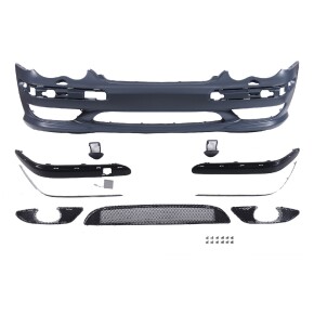 Sportstoßstange vorne + Gitter für Mercedes C-Klasse (W203/S203) SRA ab 00-07