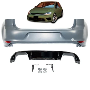 Sportstoßstange hinten + Diffusor für VW Golf...