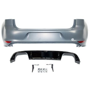Sportstoßstange hinten + Diffusor für VW Golf VII 7 Vorfacelift ab 2012-2017