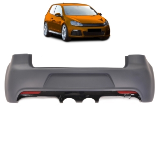 Sportstoßstange hinten + Diffusor Duplex für VW Golf VI 6 ab 2008-2012