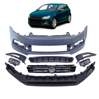 Sportstoßstange vorne + Kühlergrill für VW Polo VI 6 (6R/6C) ab 2009-2017