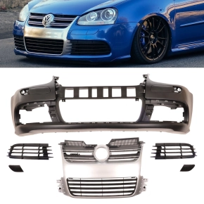 Sport Stoßstange vorne Alu Chrom Matt Grill passt...