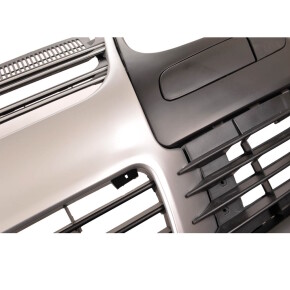 Sport Stoßstange vorne Alu Chrom Matt Grill passt für Golf 5 ab 2005-2009 R32