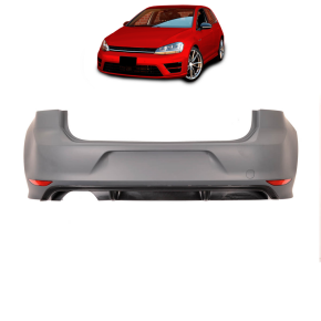 Sportstoßstange hinten + Diffusor für VW Golf...