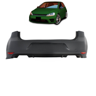Sport Stoßstange hinten ohne PDC 4-Rohr passt für VW GOLF 7 ab 2012-2017 R Heck