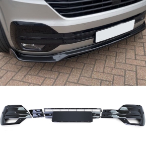 für VW T6.1 Multivan Transporter Gitter Set Blende Stoßstange schwarz glanz6xPDC