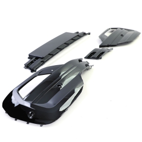 für VW T6.1 Multivan Transporter Gitter Set Blende Stoßstange schwarz glanz6xPDC