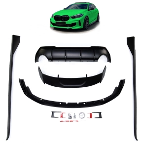 Stoßstangenset Bodykit Spoiler SET Schwarz Matt...