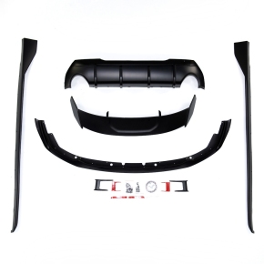 Stoßstangenset Bodykit Spoiler SET Schwarz Matt für BMW 1er F40 ab 2019 M-Paket