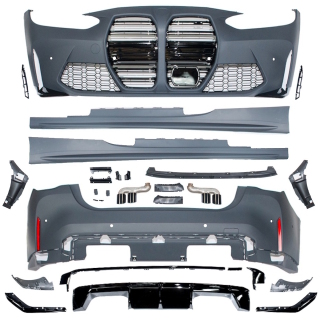 Sport Bodykit + Blenden passt für BMW 3er G20 ab 2019-2022 nicht M3 nur 4x PDC