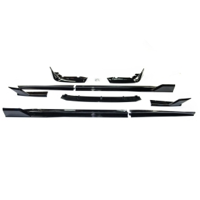 Sport Spoilerset Flaps + Schweller Schwarz glanz für BMW X5 G05 VFL ab 2018-2023