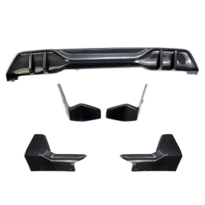 Sport Stoßstangen Flaps + Diffusor Carbon für...