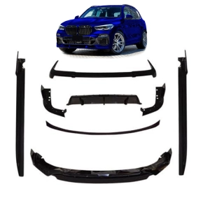 Sport Stoßstangen Flaps + Diffusor Schwarz glanz...